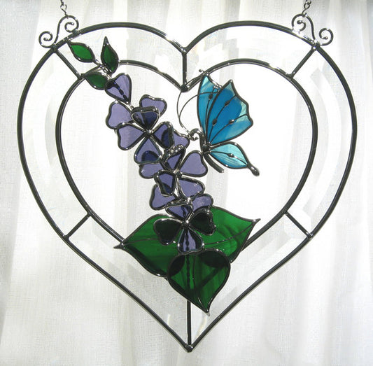 Butterfly Crystal Heart