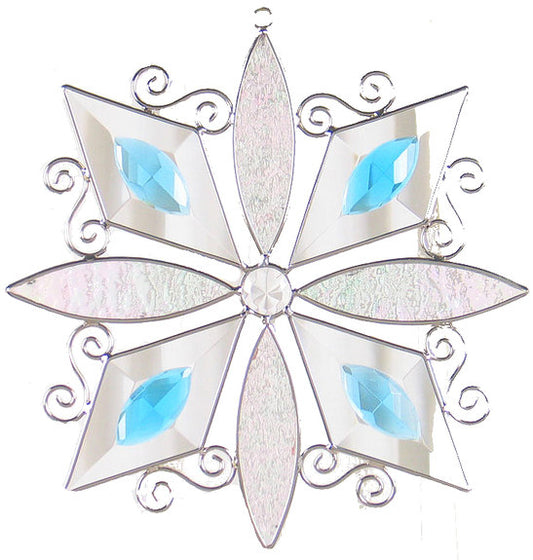 Snowflake Bevel Suncatcher