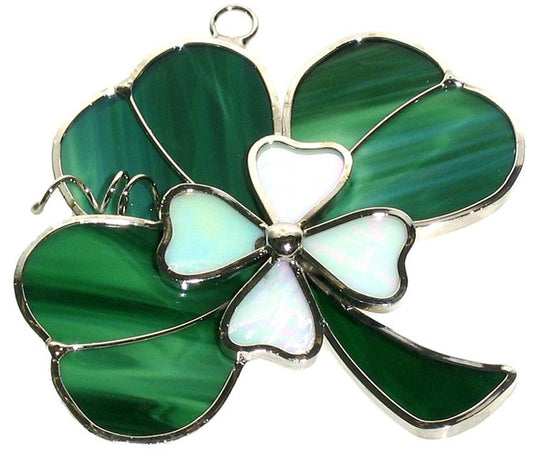 Shamrock with Flower Suncatcher