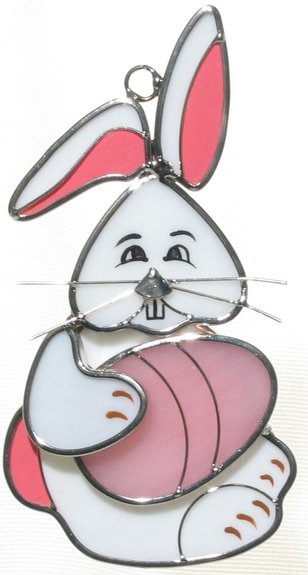 Bunny with Egg Suncatcher